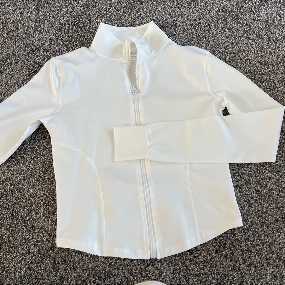 Cropped athletic jacket